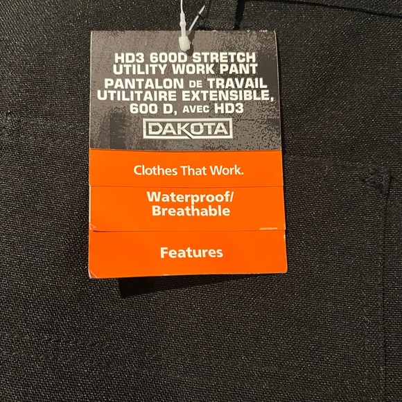 Dakota black waterproof work pants - Picture 5 of 8